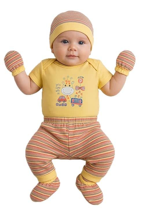 EIO New Born Baby Multi-Color Cotton Sleep Suit Romper Body Jumpsuti Body Suit for Boys
