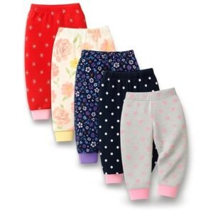 Girls Printed Leggings pack of  5